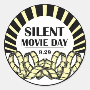 Silent Movie Day Sticker
