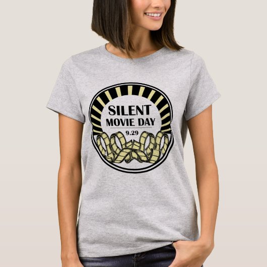 Silent Movie Day T-shirts voor dames (Voorkant)