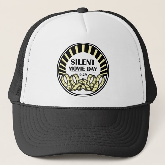 Silent Movie Day Trucker Hat Trucker Pet (Voorkant)