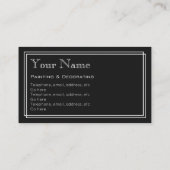 "Silent Movie" Decorator-Visitekaartjes Visitekaartje (Achterkant)