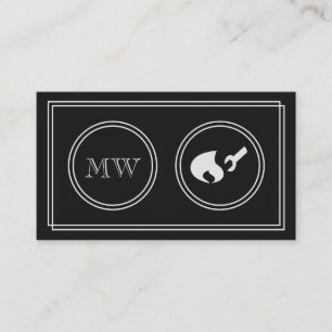 "Silent Movie" gasfitter-Visitekaartjes Visitekaartje