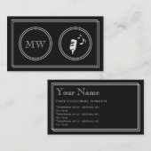 "Silent Movie" Professional Singer-Visitekaartjes Visitekaartje (Voorkant / Achterkant)