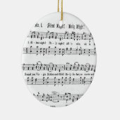 SILENT NACHT HOLY NGHT SHEET MUSIC CHRISTMAS SONG KERAMISCH ORNAMENT (Rechts)