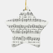 SILENT NACHT HOLY NGHT SHEET MUSIC CHRISTMAS SONG KERAMISCH ORNAMENT (Voorkant)