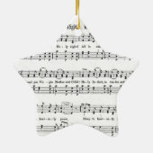 SILENT NACHT HOLY NGHT SHEET MUSIC CHRISTMAS SONG KERAMISCH ORNAMENT (Achterkant)