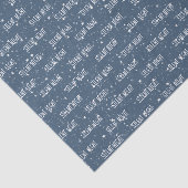 SILENT NACHT-tekst op sterren en sneeuw Tissuepapier (Detail)