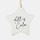 Silent Night Alles is kalm keramisch Ornament (Rechts)