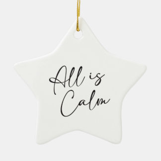 Silent Night Alles is kalm keramisch Ornament