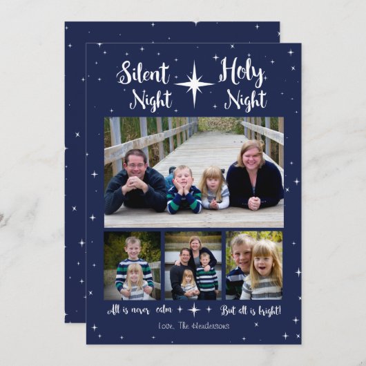 Silent NIght..Alles is nooit kalm maar alles is he (Voorkant / Achterkant)