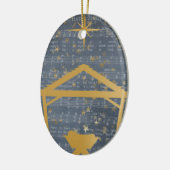 Silent Night Baby Jesus Kerstmis, persoonlijk gepe Keramisch Ornament (Links)