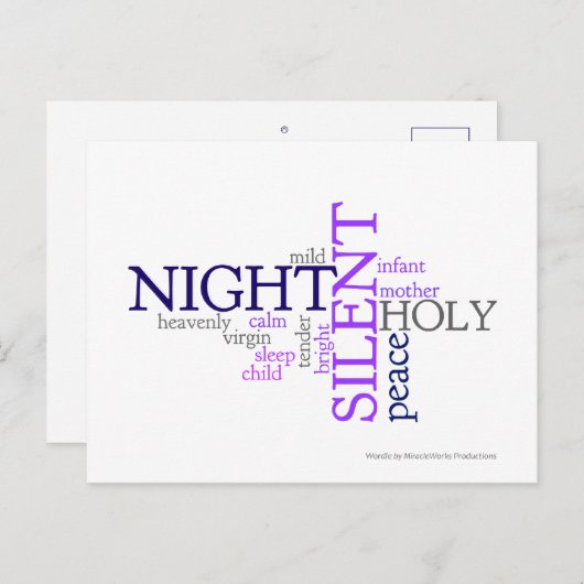 Silent Night Briefkaart (Voorkant / Achterkant)