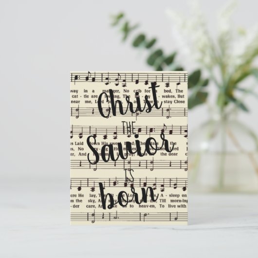 Silent Night Briefkaart (Staand voorkant)