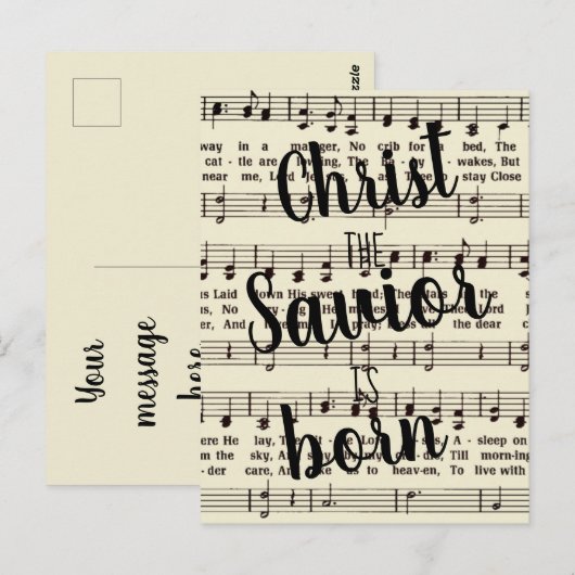 Silent Night Briefkaart (Voorkant / Achterkant)