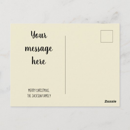 Silent Night Briefkaart (Achterkant)