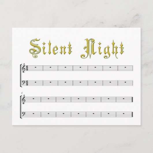 Silent Night Briefkaart (Voorkant)