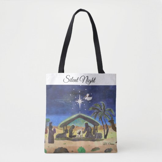 Silent Night Canvas tas (Voorkant)