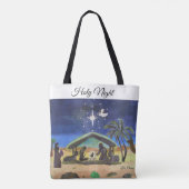 Silent Night Canvas tas (Achterkant)
