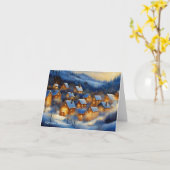 Silent Night Card Kaart (Gele Bloem)