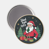Silent Night, Chatty Santa Magneet (Voorkant / Achterkant)