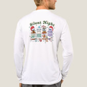Silent Night Christmas Nurse, Festive Healthcare Tri-Blend Shirt (Achterkant)