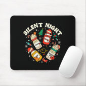 Silent Night Christmas Nurse Medical Profol Doctor Muismat (Met muis)