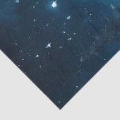 Silent Night Christmas Tree Under the Stars Tissuepapier (Detail)