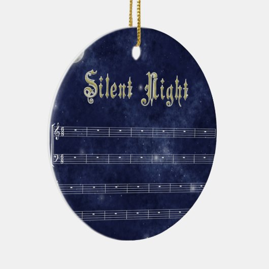 Silent night decoration - night sky keramisch ornament (Rechts)