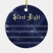 Silent night decoration - night sky keramisch ornament (Voorkant)