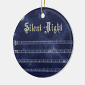 Silent night decoration - night sky keramisch ornament (Links)