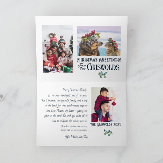 "Silent Night" een onderzeeboot Santa Christmas Ka Kaart (Binnen)