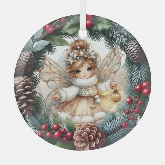 Silent Night, Enchanted Flight Glas Ornament (Voorkant)