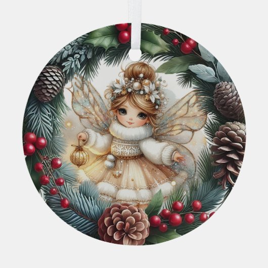 Silent Night, Enchanted Flight Glas Ornament (Achterkant)