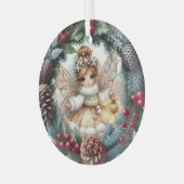 Silent Night, Enchanted Flight Glas Ornament (Voorkant links)