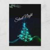 'Silent Night' Estrellas Azules Briefkaart (Voorkant)
