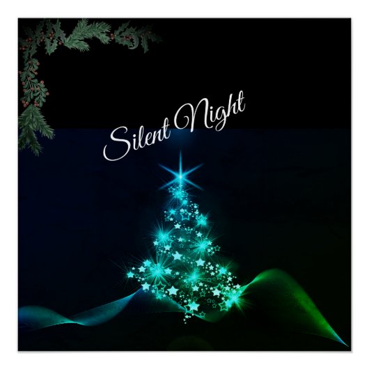 'Silent Night' Estrellas Azules Perfect Poster (Voorkant)