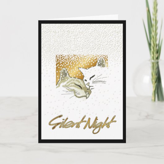 Silent Night Feestdagen Kaart (Voorkant)