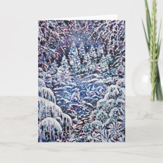 Silent Night Feestdagen Kaart (Voorkant)