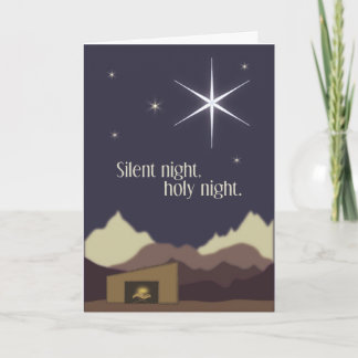 Silent Night Feestdagen Kaart
