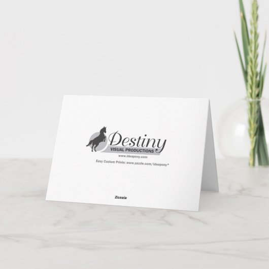 Silent Night Feestdagen Kaart (Achterkant)