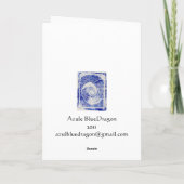 Silent Night Feestdagen Kaart (Achterkant)