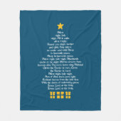 Silent Night Fleece Deken (Voorkant)