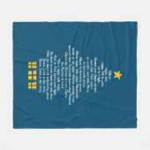 Silent Night Fleece Deken (Voorkant (Horizontaal))