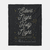 Silent Night Fleece Throw Blanket (Voorkant)