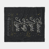 Silent Night Fleece Throw Blanket Deken (Voorkant (Horizontaal))