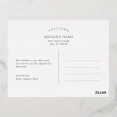 Silent Night Folie Nieuwe Baby Kerst Briefkaart (Achterkant)