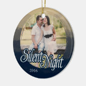 Silent Night, Foto, Holiday Keramisch Ornament (Links)