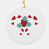 Silent Night, Foto, Holiday Keramisch Ornament (Achterkant)