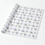 Silent Night Goat Christmas 2 inpakpapier<br><div class="desc">Twee schattige pygmese baby die met elkaar zijn getekend en de tekst 'Silent Night' in blauw simuleert dit zeer coole kerstpapier van de geitenliefhebber... </div>