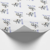 Silent Night Goat kerstwrapping-papier Cadeaupapier (Hoek)