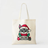 Silent Night Grumpy Jackal Canvas tas (Voorkant)